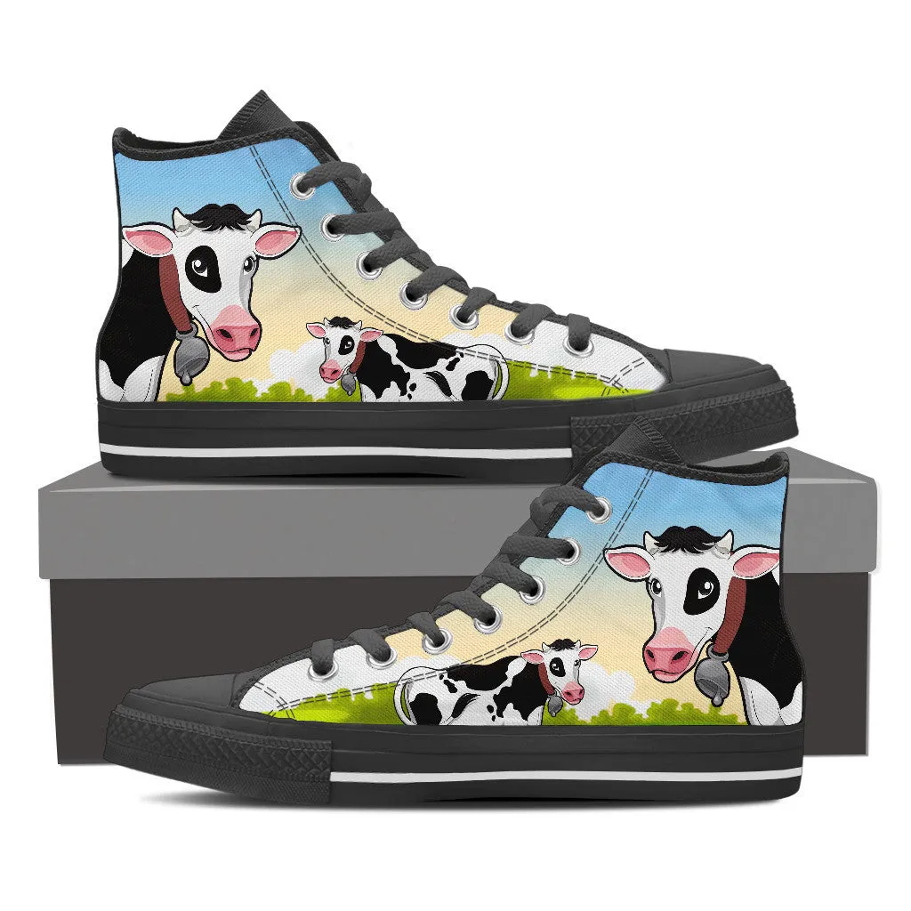 COW LOVERS HIGH-TOP SHOES MEN - FREE SHIPPING WORLDWIDE