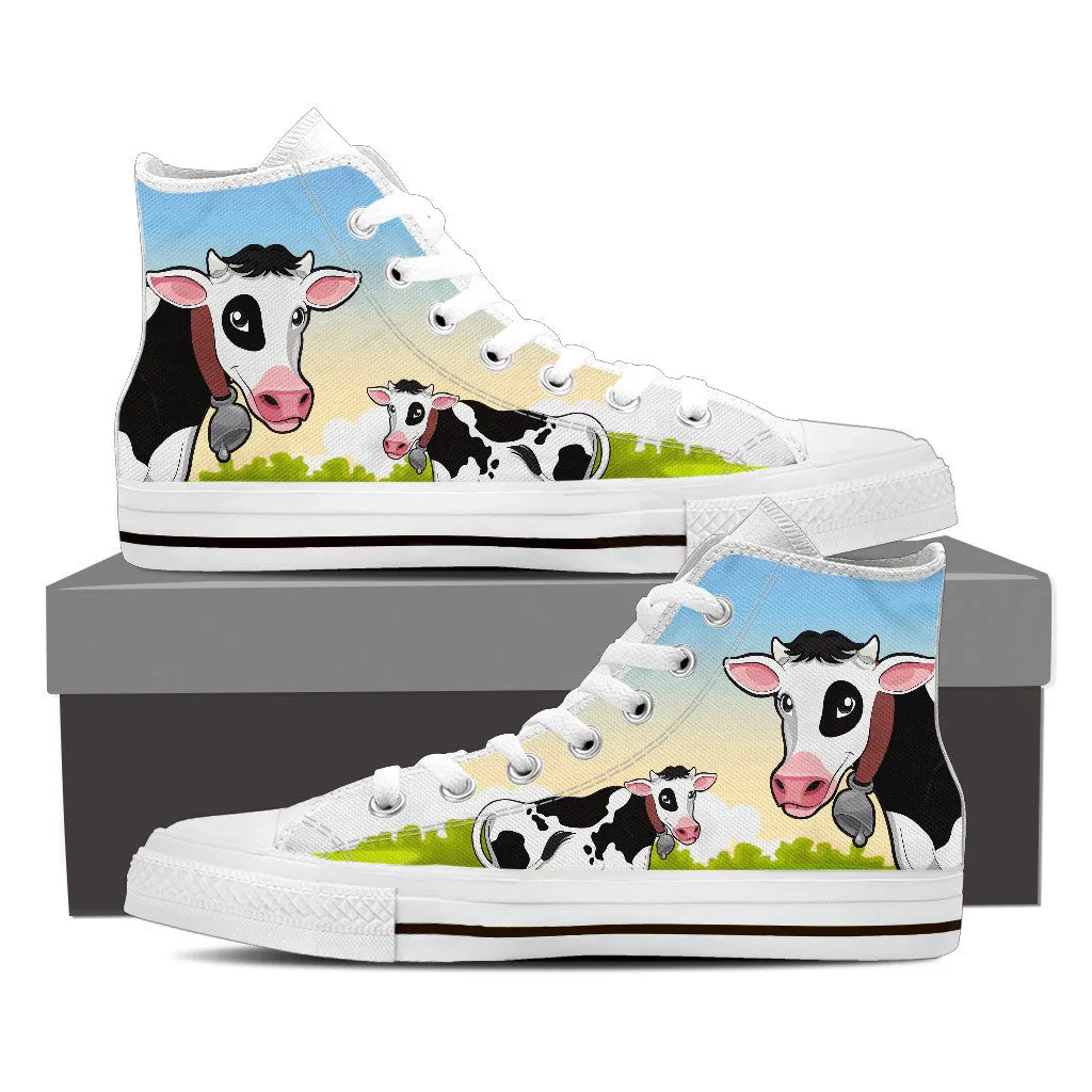 COW LOVERS HIGH-TOP SHOES MEN - FREE SHIPPING WORLDWIDE