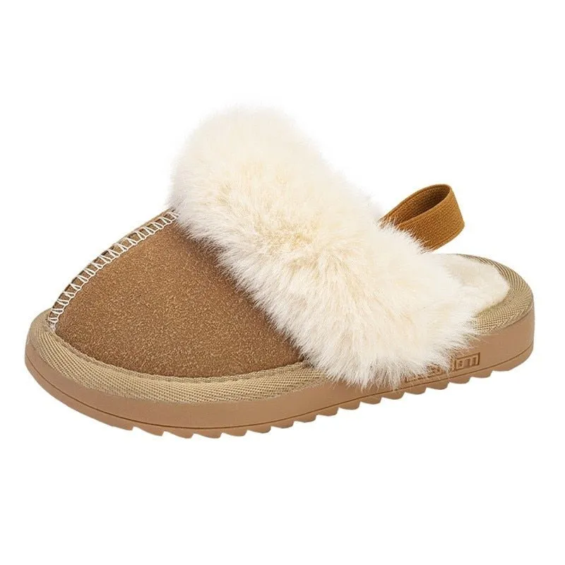 Cozy Faux Fur Slippers with Anti-Slip Sole