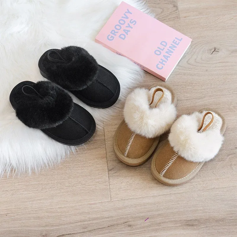 Cozy Faux Fur Slippers with Anti-Slip Sole