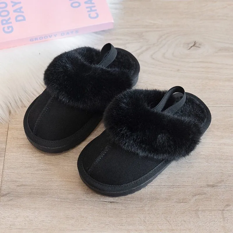 Cozy Faux Fur Slippers with Anti-Slip Sole