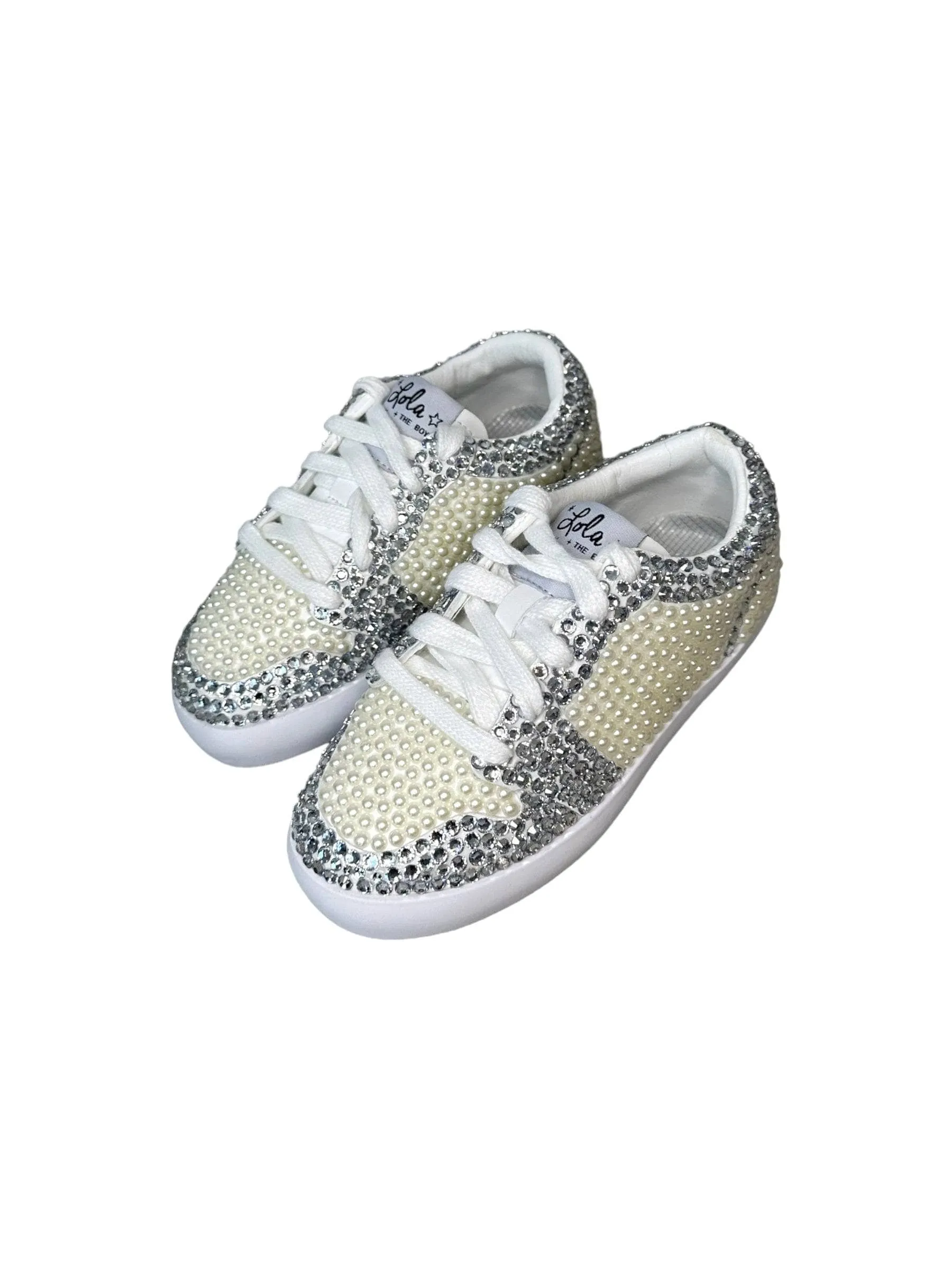 Diamonds and Pearls White Sneakers