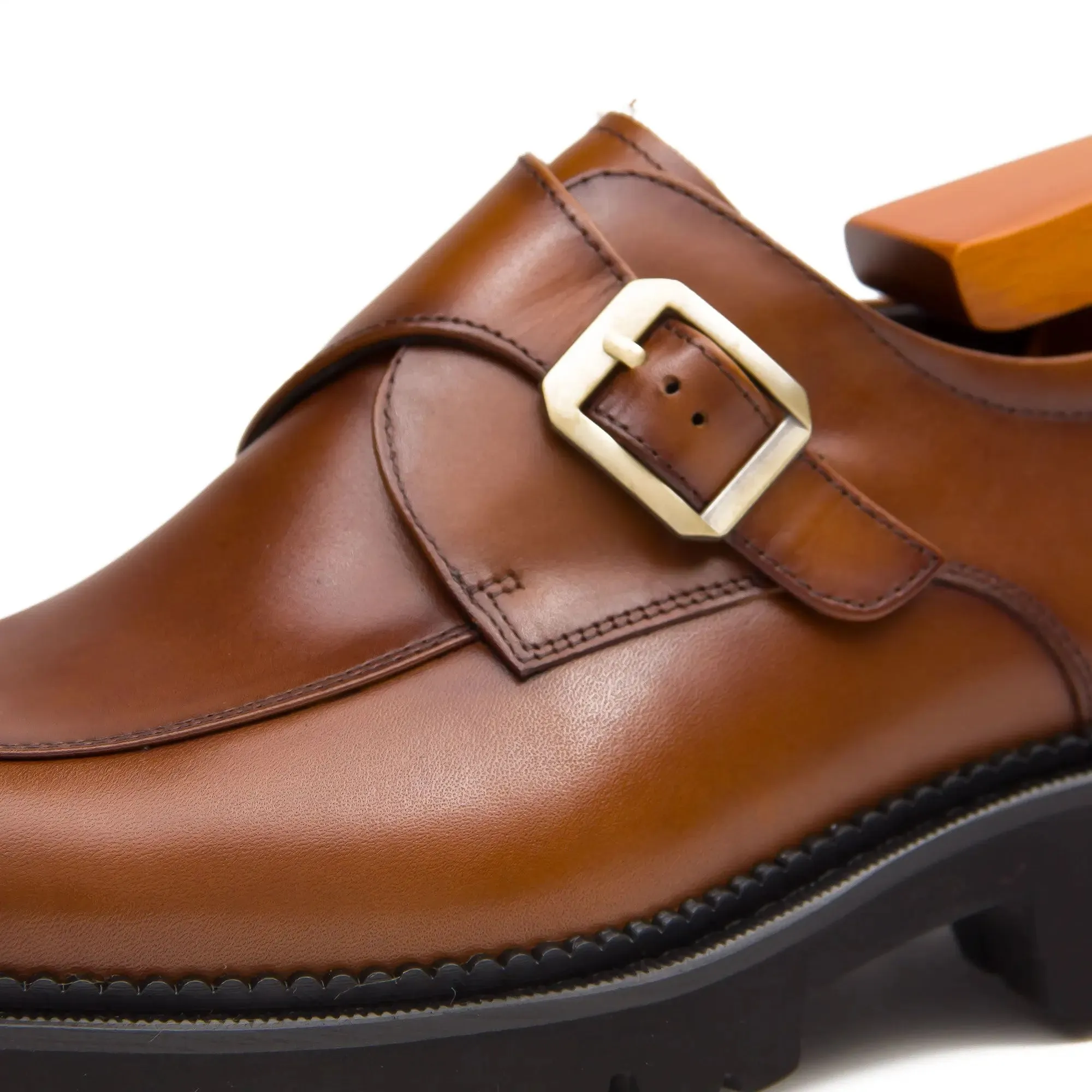 Formal Thick-Soled Monk Shoes D96151