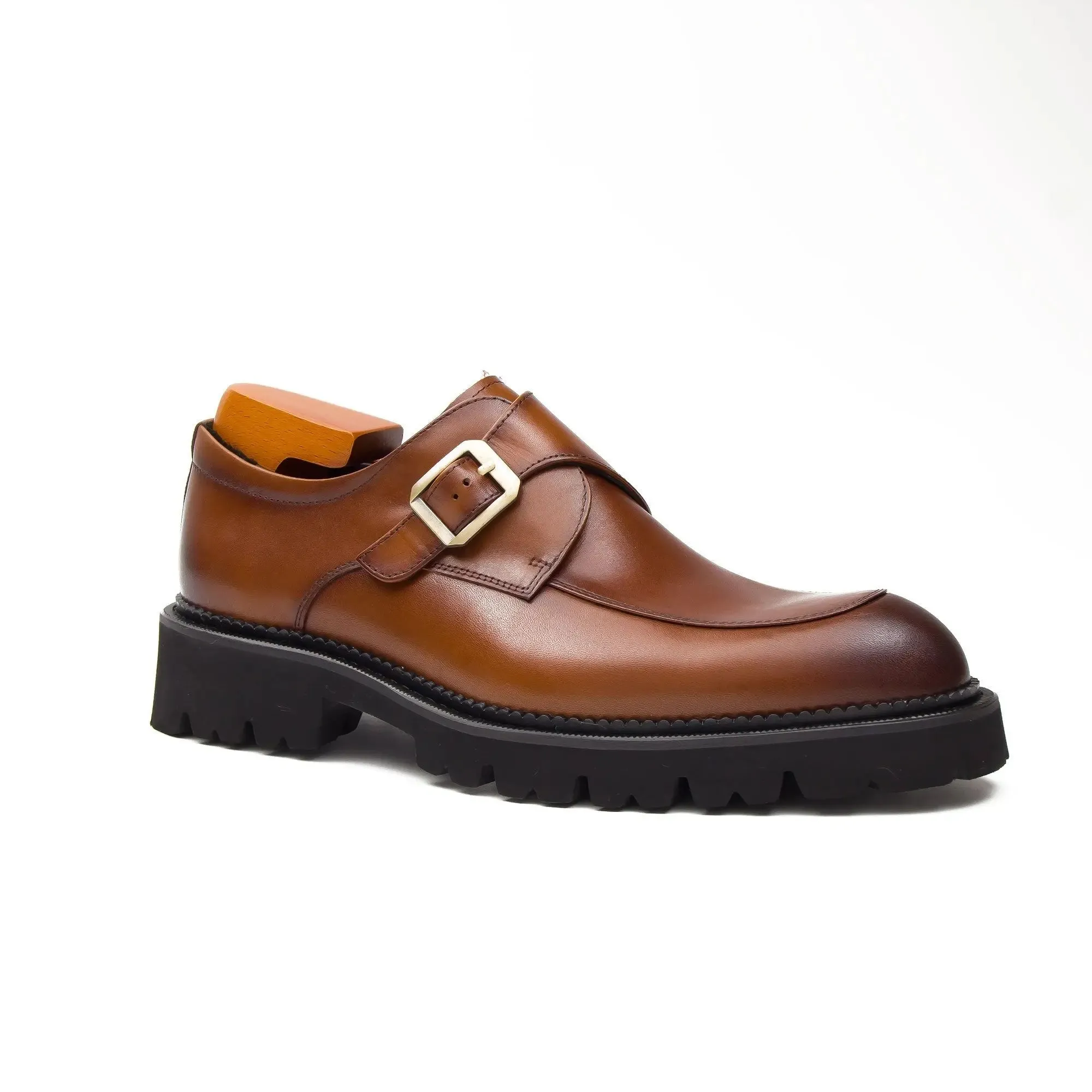 Formal Thick-Soled Monk Shoes D96151