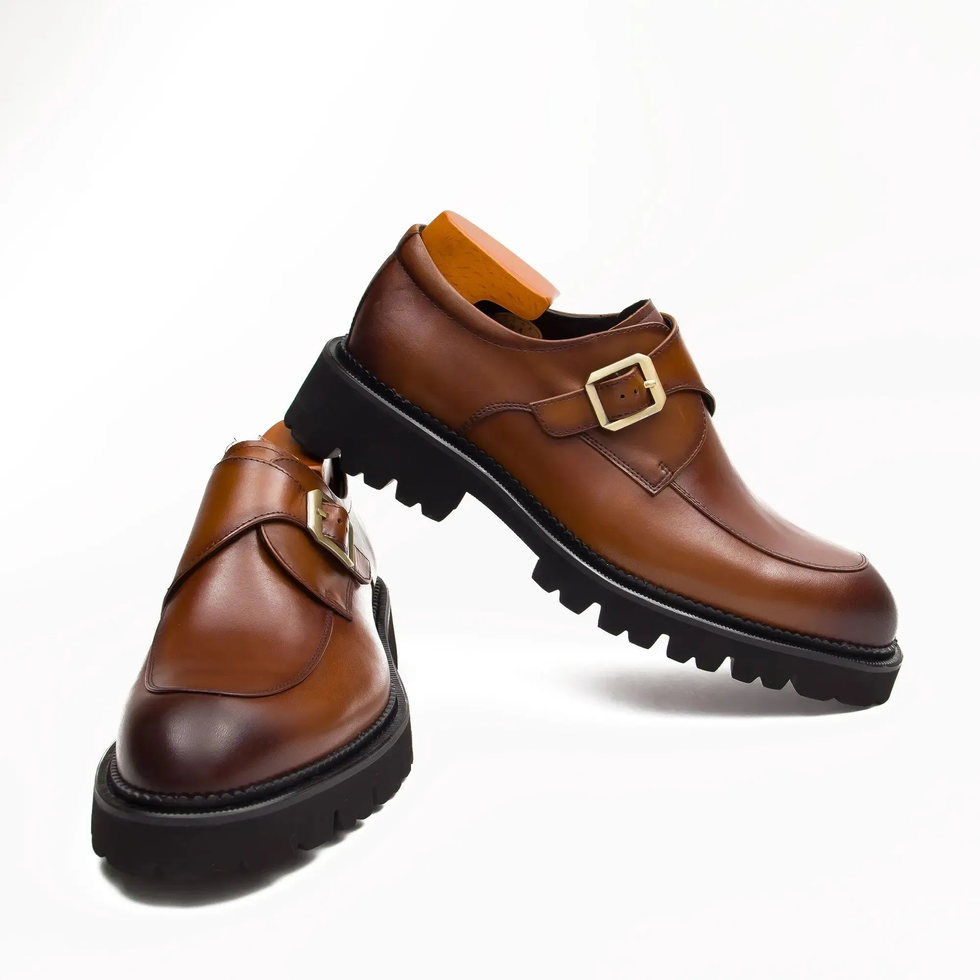 Formal Thick-Soled Monk Shoes D96151