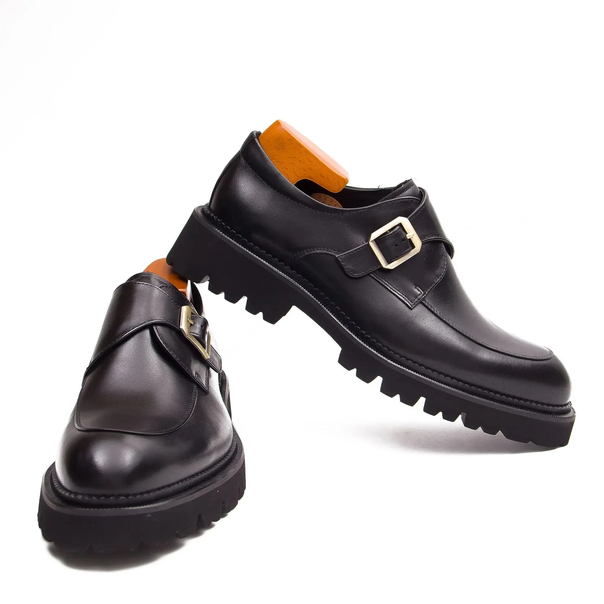 Formal Thick-Soled Monk Shoes D96151