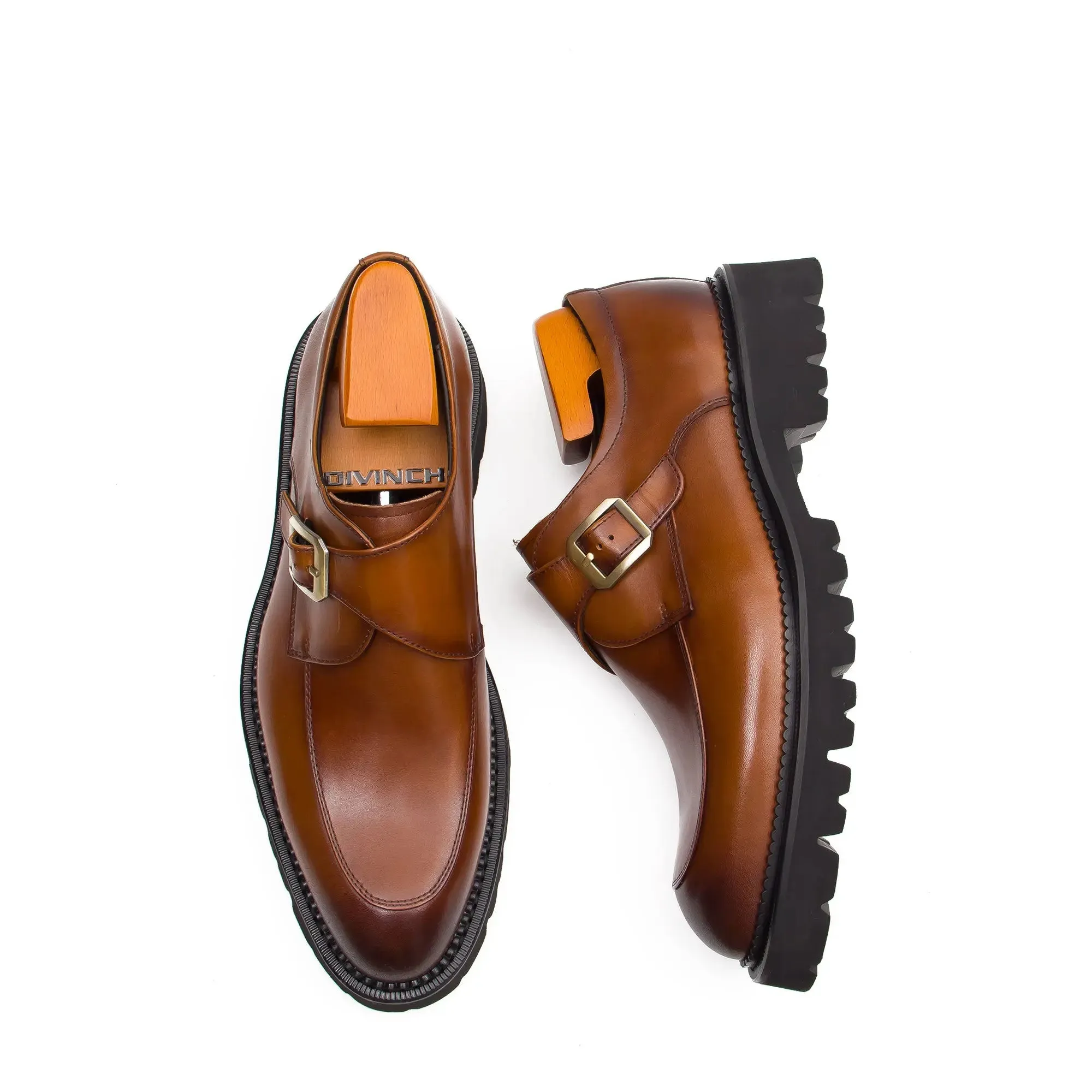 Formal Thick-Soled Monk Shoes D96151