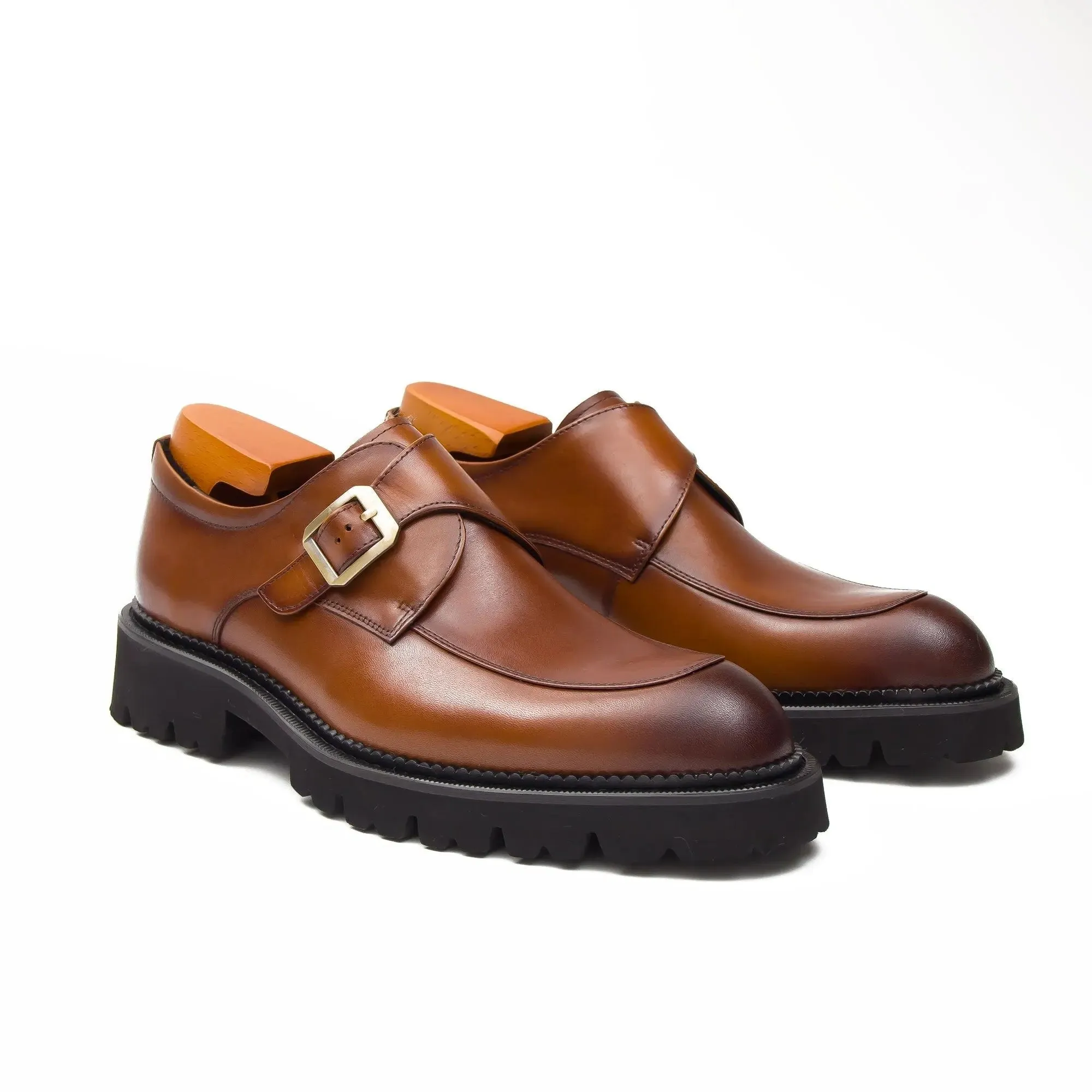 Formal Thick-Soled Monk Shoes D96151