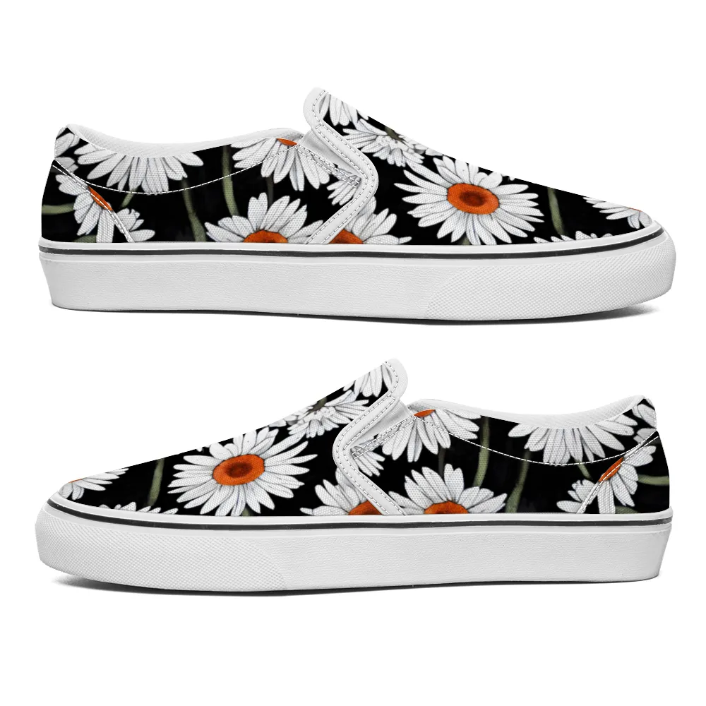 Gerbera Daisy Flowers Collection - Unisex Slip-On Canvas Sneakers