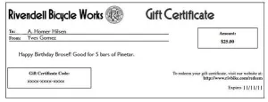 Gift Certificate