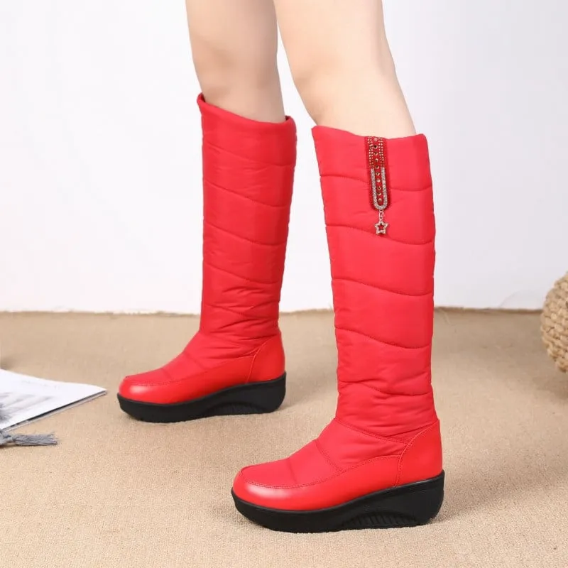 GRW Orthopedic Women Boot Arch Support Comfortable Warm WaterProof AntiSlip Knee High Boots