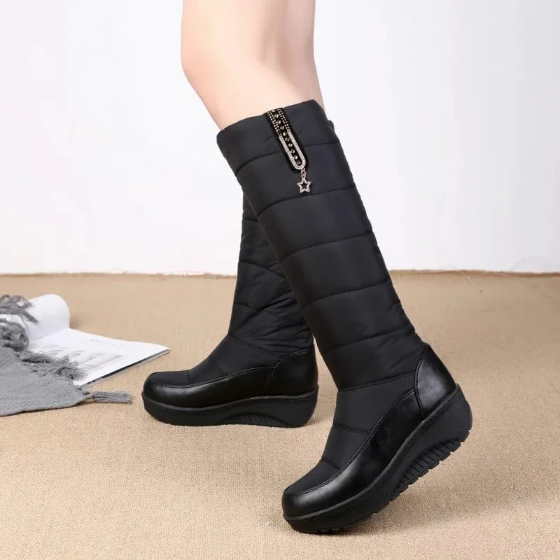 GRW Orthopedic Women Boot Arch Support Comfortable Warm WaterProof AntiSlip Knee High Boots