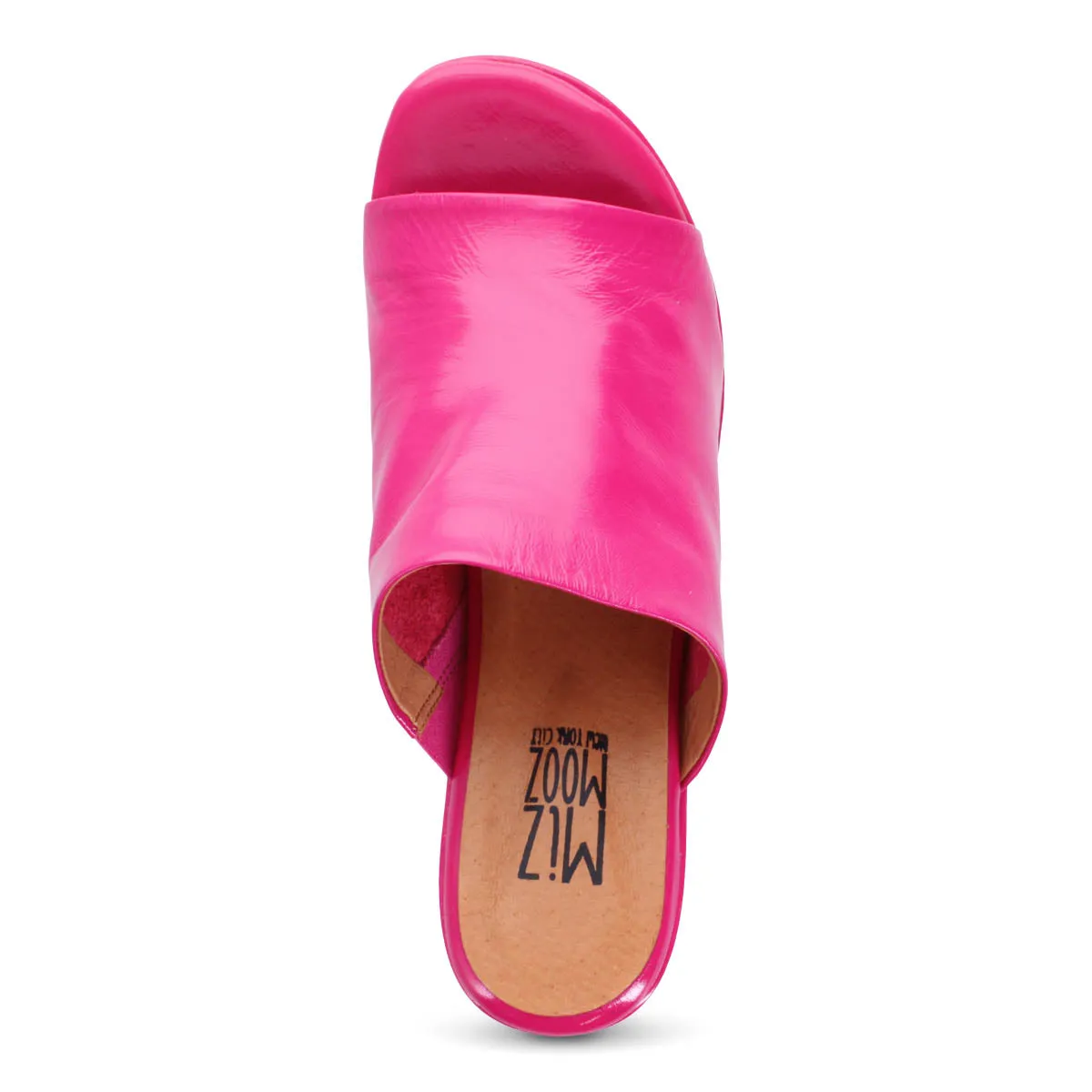 Gwen Patent Heeled Slide