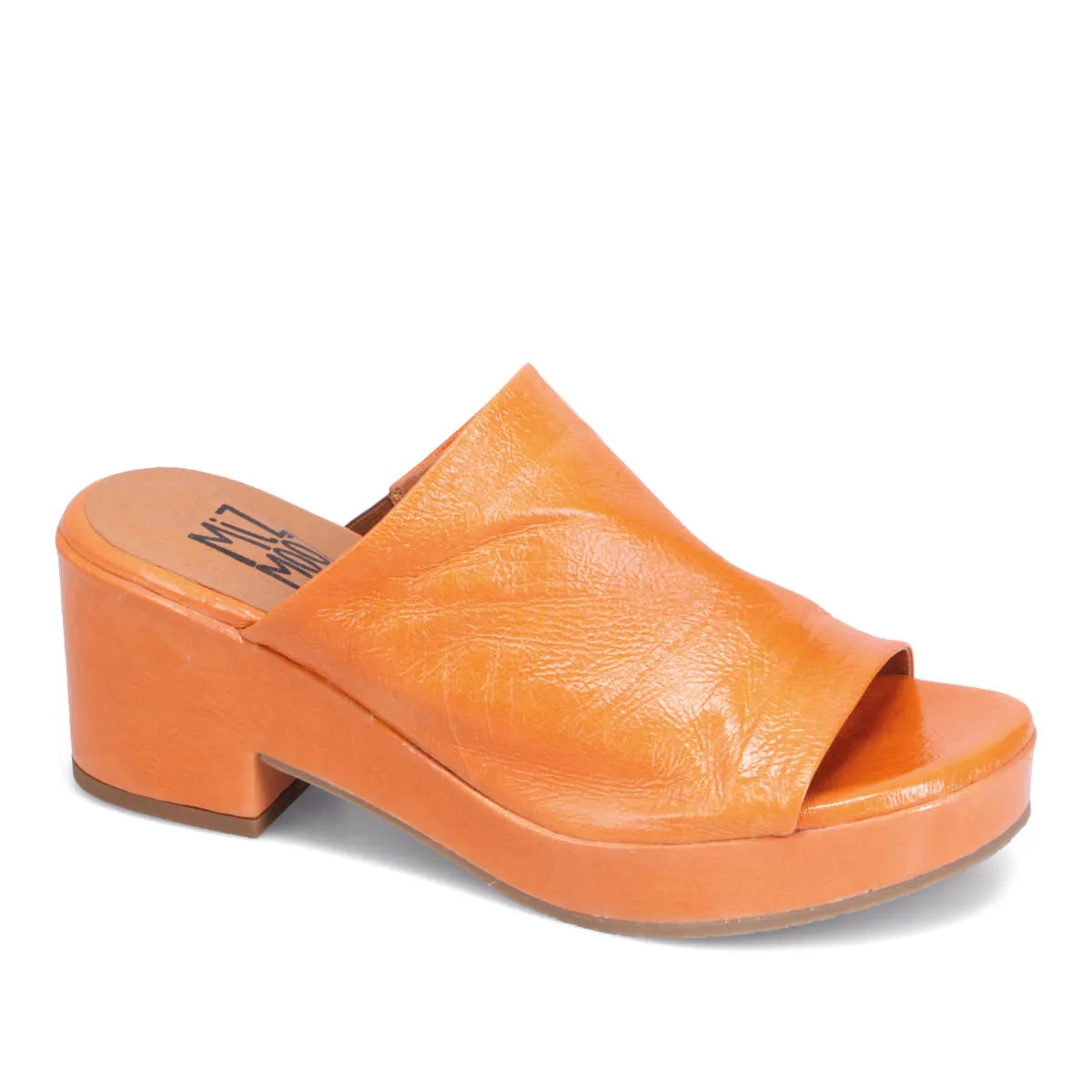 Gwen Patent Heeled Slide