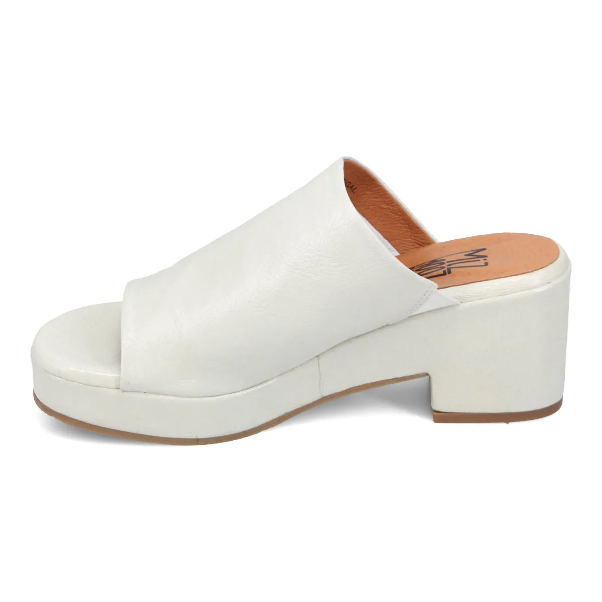 Gwen Patent Heeled Slide