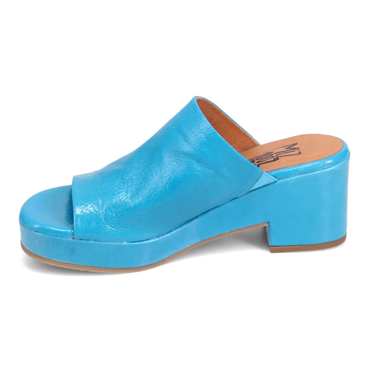 Gwen Patent Heeled Slide