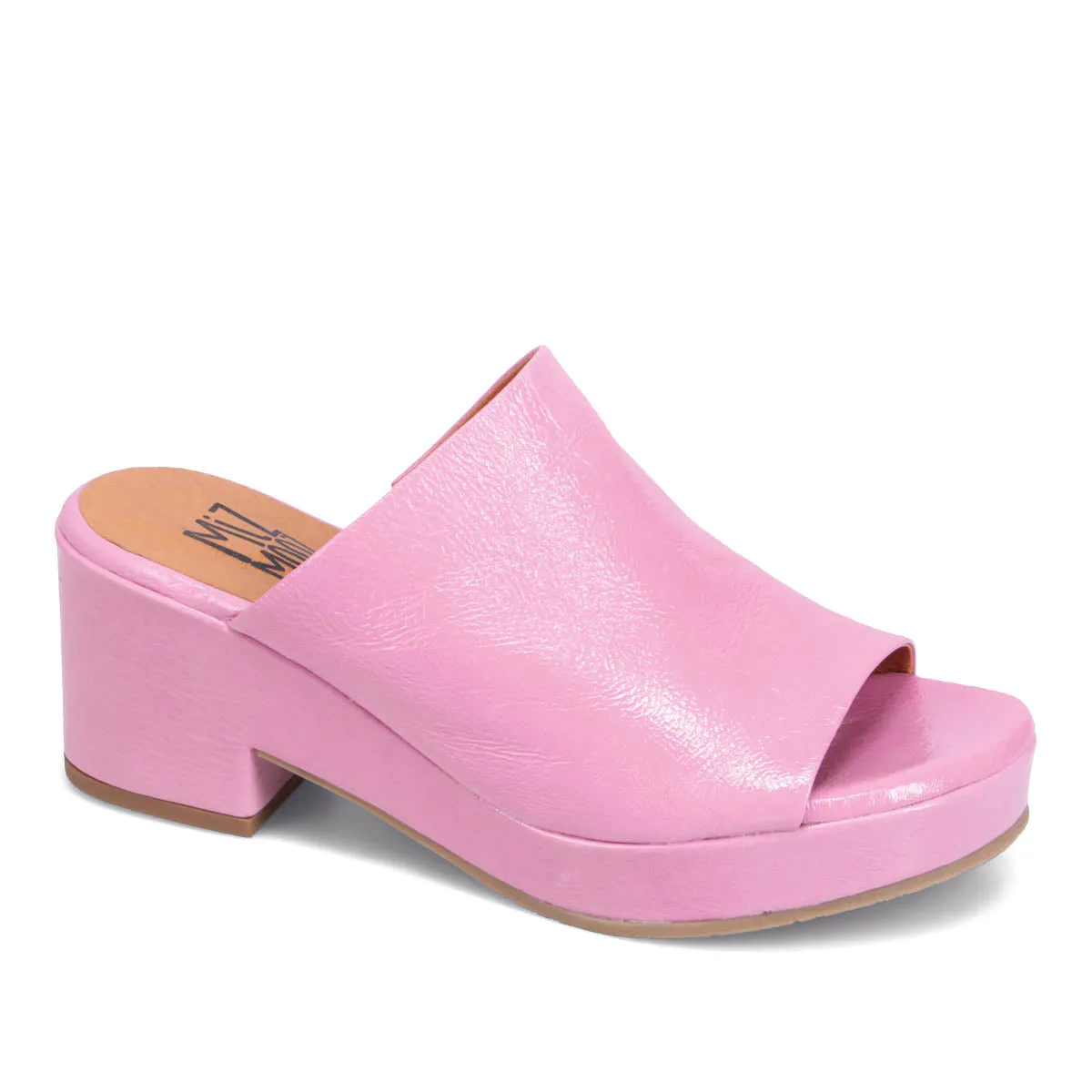 Gwen Patent Heeled Slide