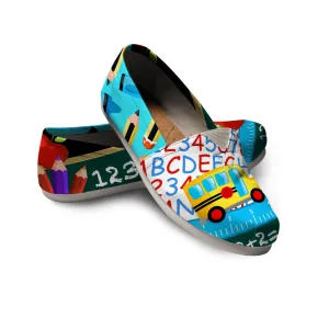 Hand Painted Shoes Teacher Casual Shoes