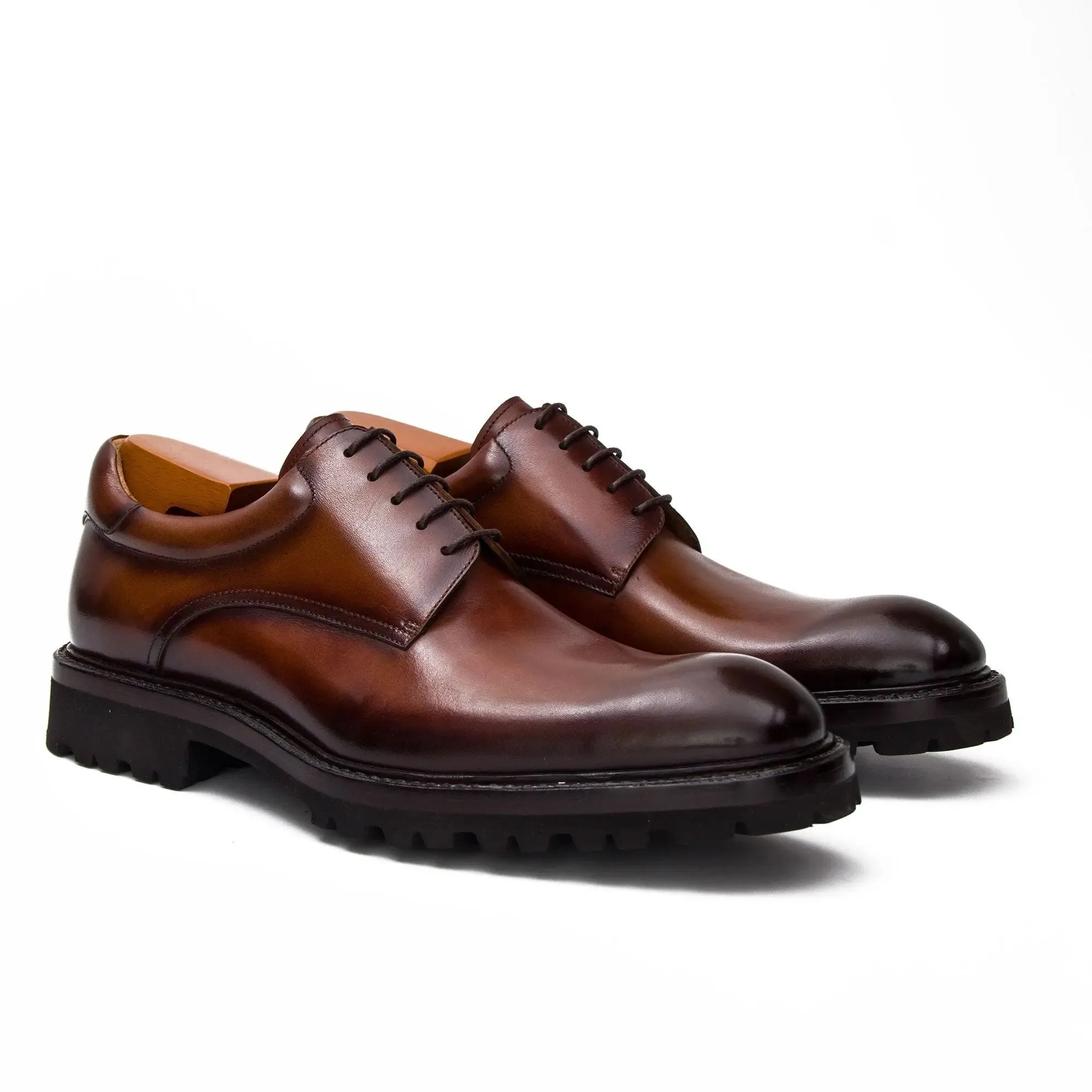 Handmade Goodyear Welted Derby Shoes