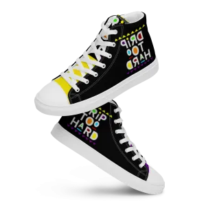 high top canvas shoes