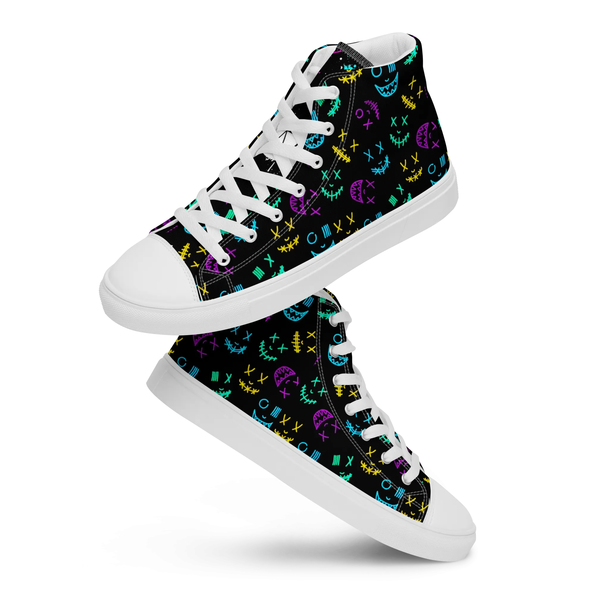 high top canvas shoes