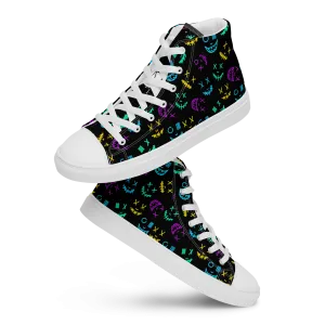 high top canvas shoes