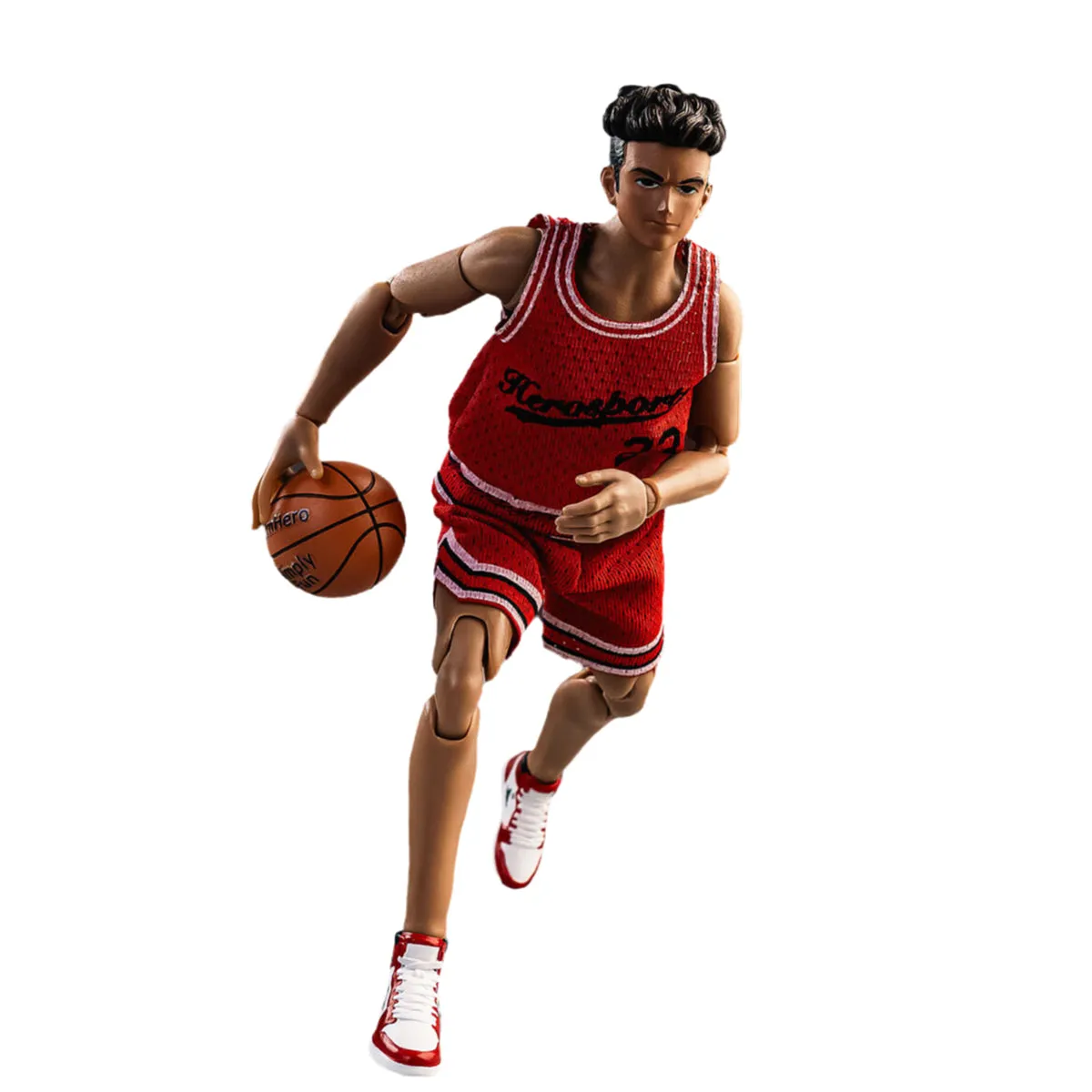 HiPlay DID Plam Hero Simply Fun Sport Series, The Basketball Player: Red Team,  Action Figure Full Set