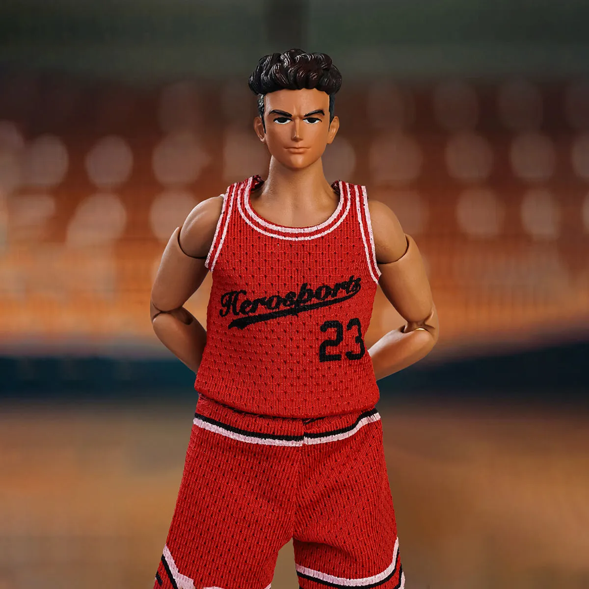 HiPlay DID Plam Hero Simply Fun Sport Series, The Basketball Player: Red Team,  Action Figure Full Set