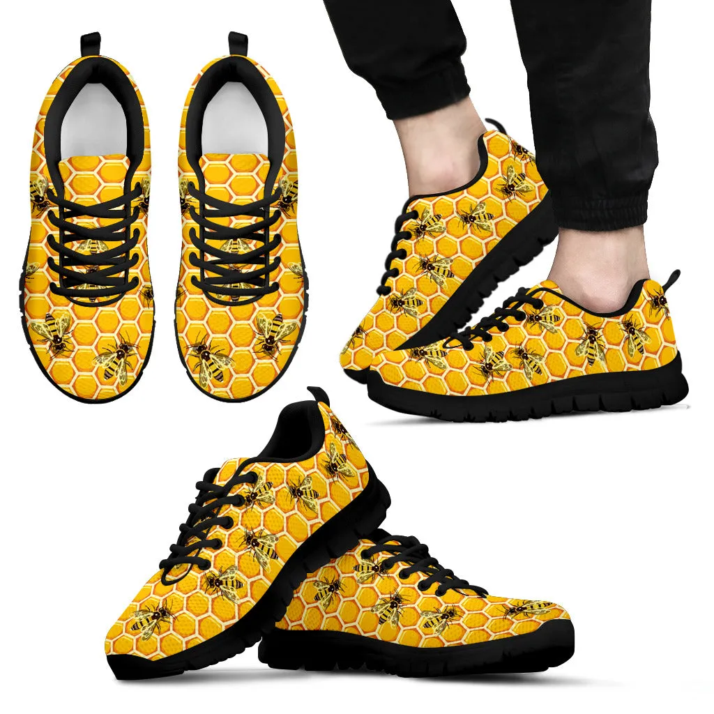 HONEYCOMB BEE SNEAKERS - FREE SHIPPING WORLDWIDE