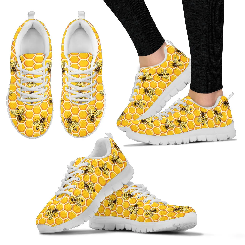 HONEYCOMB BEE SNEAKERS - FREE SHIPPING WORLDWIDE