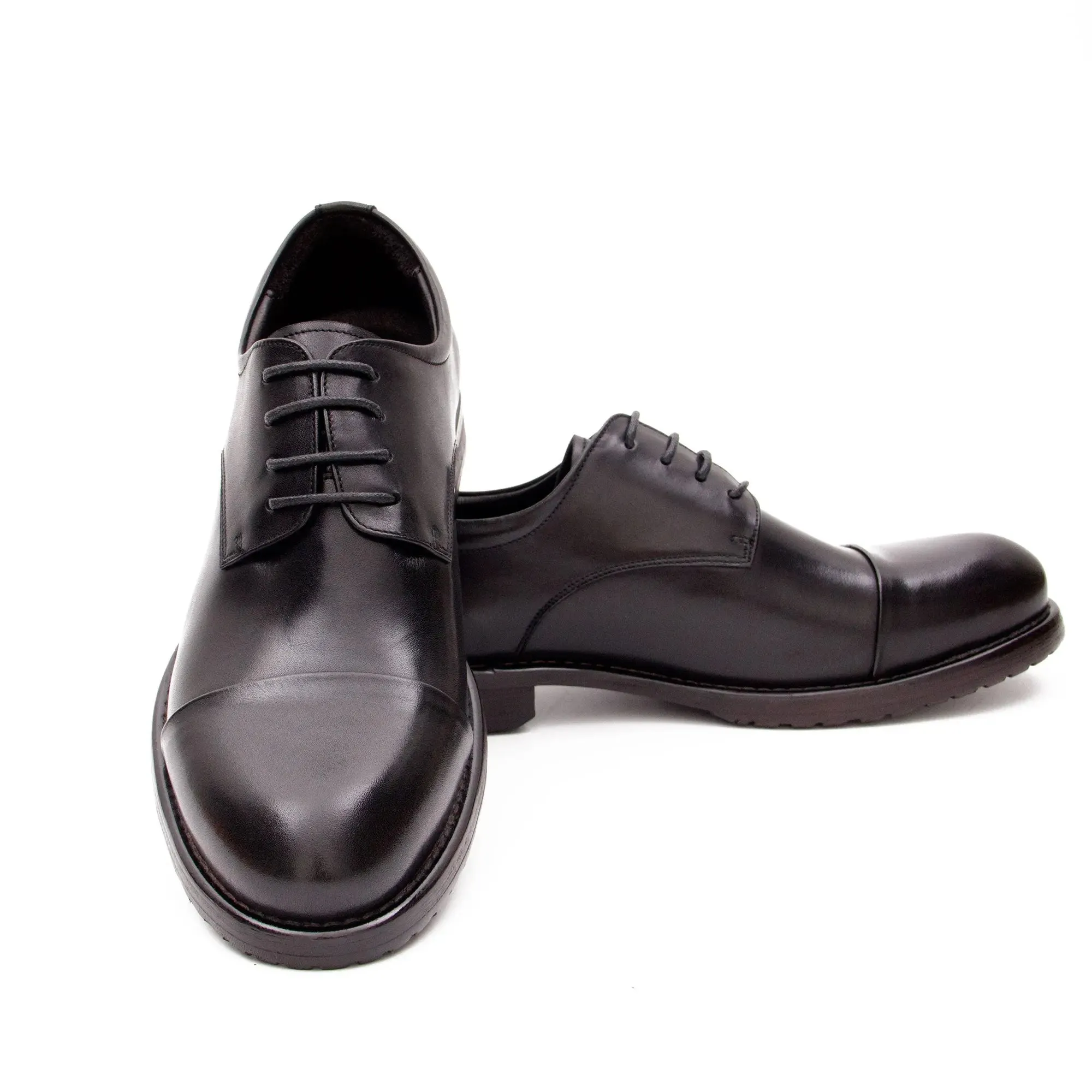 Horse leather shoes washed derby shoes 9165-3