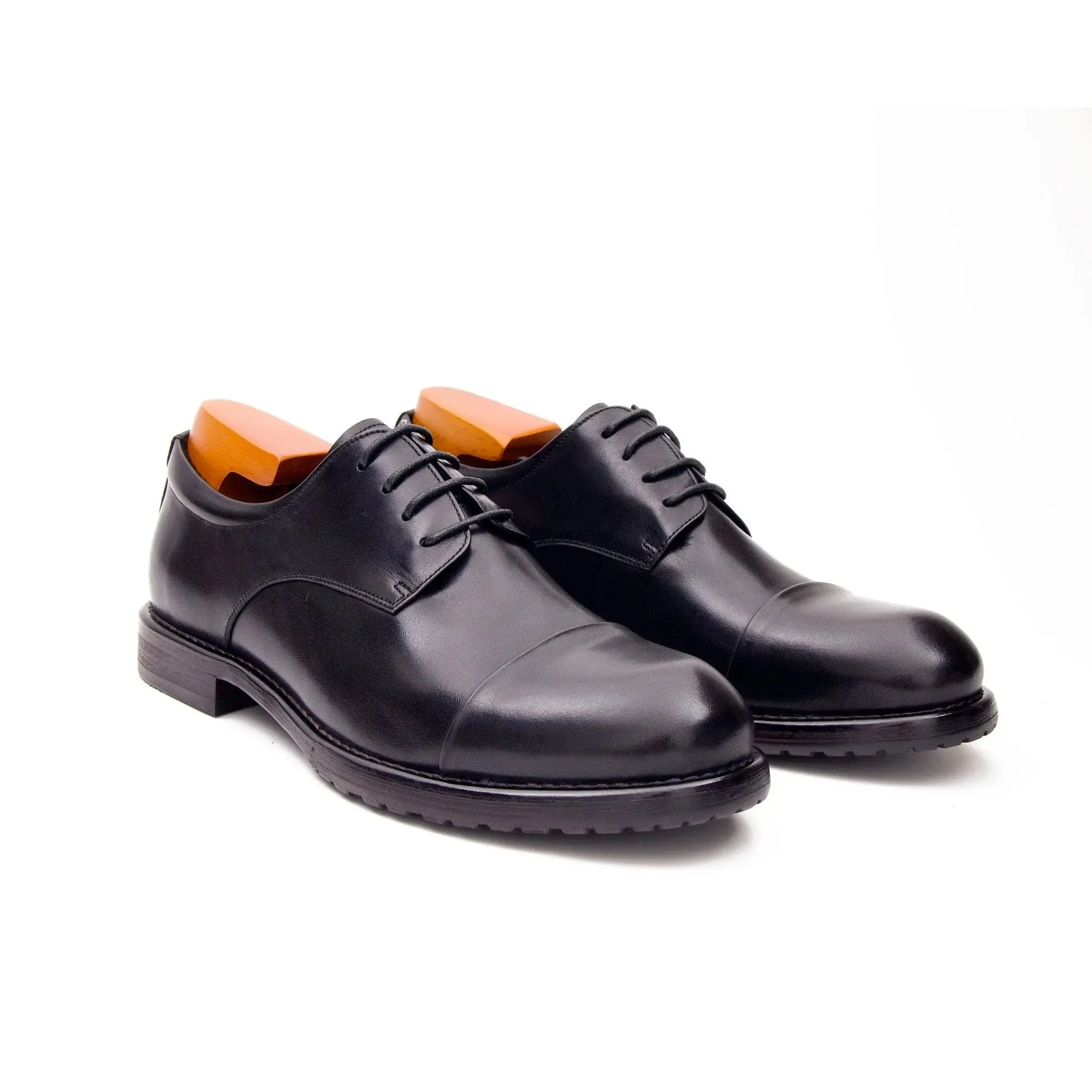 Horse leather shoes washed derby shoes 9165-3