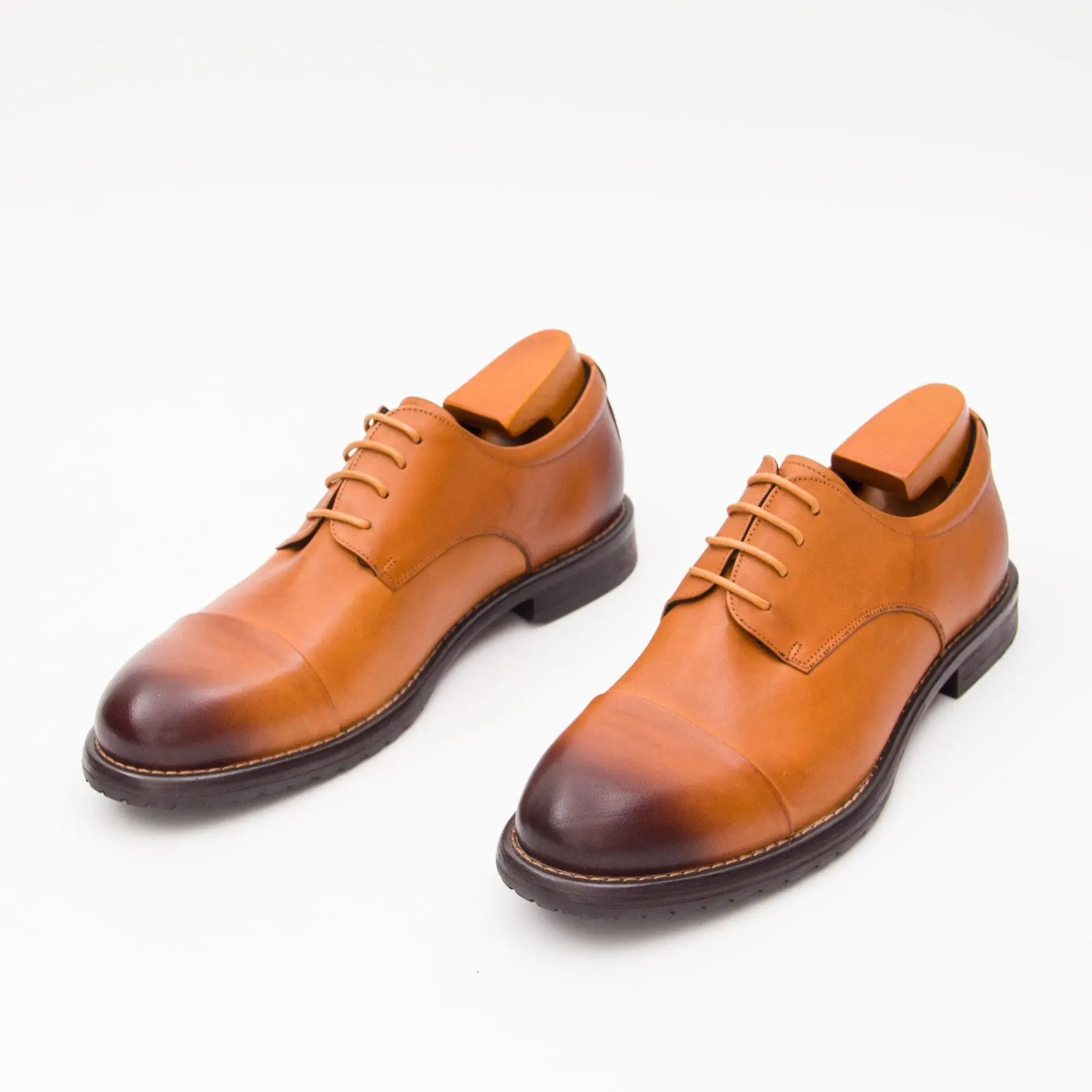 Horse leather shoes washed derby shoes 9165-3