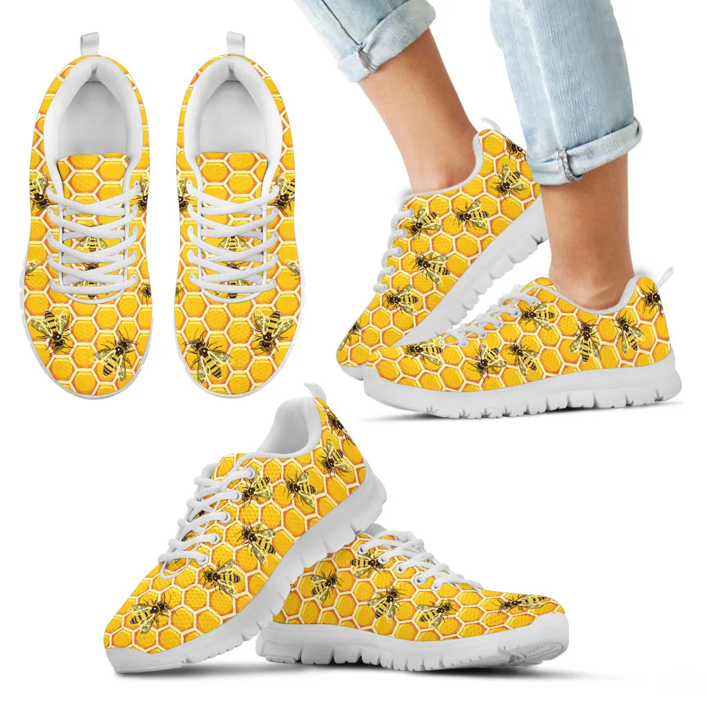 KIDS HONEYCOMB BEE SNEAKERS - FREE SHIPPING WORLDWIDE