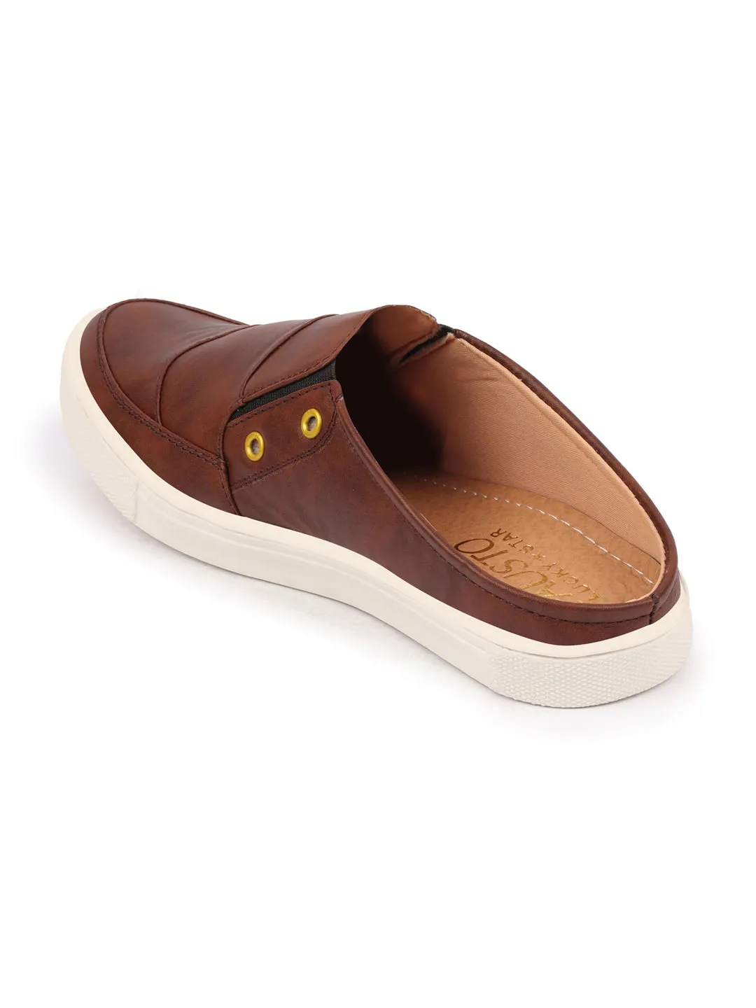 Men Brown Casual Slip-On Shoes