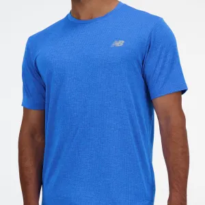 MEN'S ATHLETICS RUN T-SHIRT - BLUE OASIS