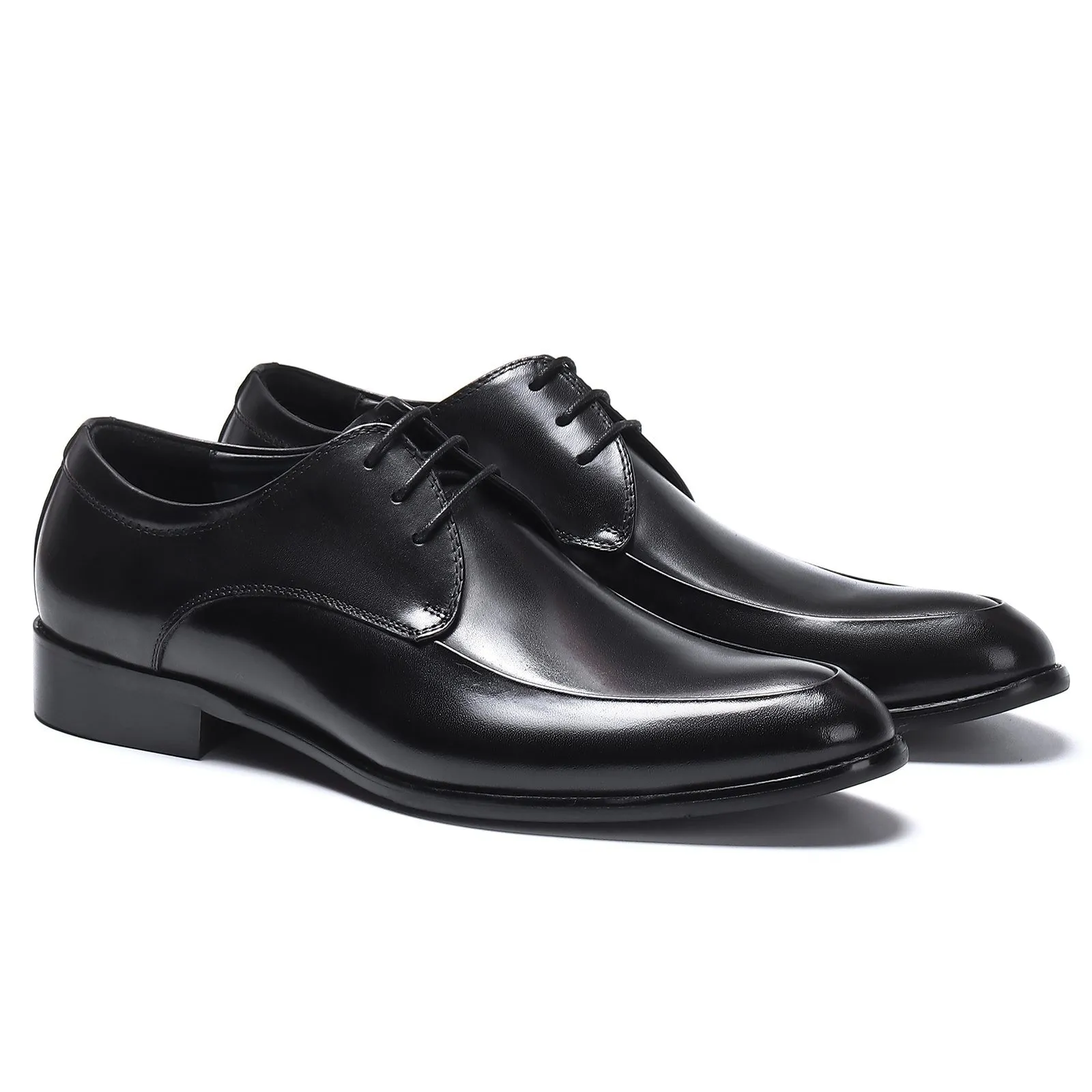 Men's black derby shoes