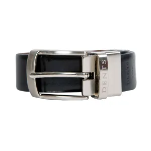 Men’s Heritage Reversible Full-Grain Leather Belt with Satin Nickel Buckle