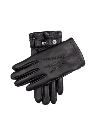 Men’s Heritage Three-Point Cashmere-Lined Leather Gloves