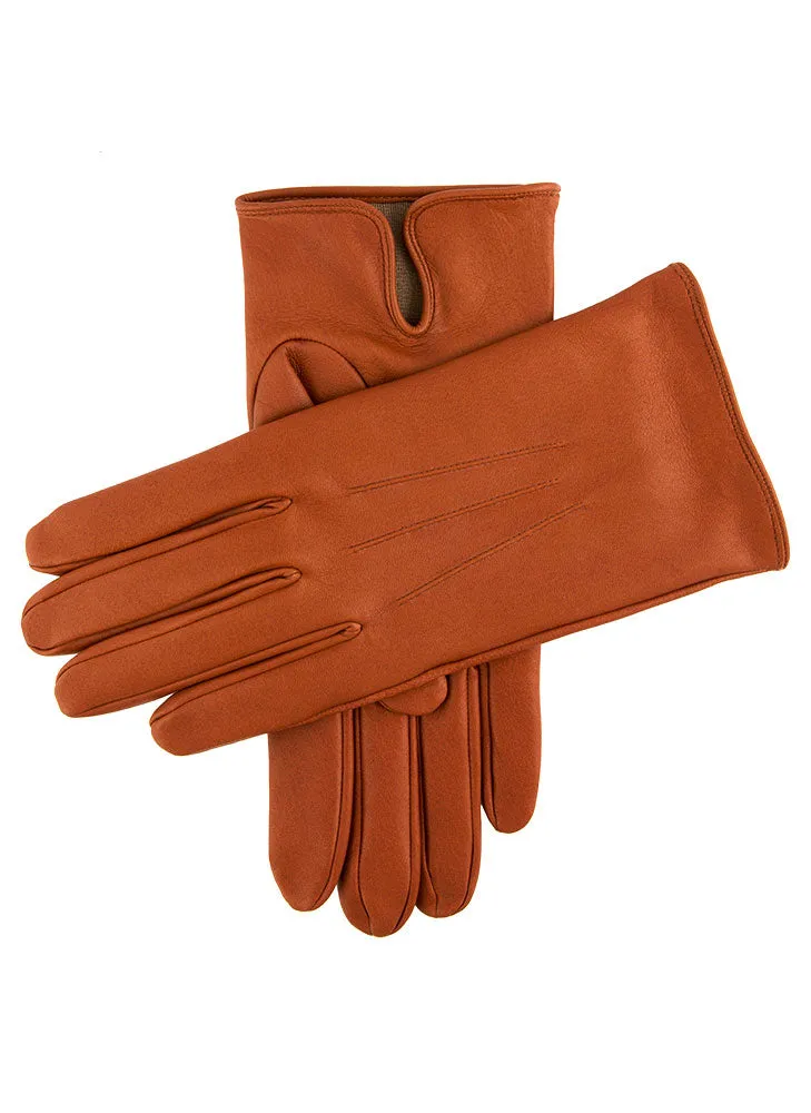 Men's Heritage Three-Point Silk-Lined Leather Gloves