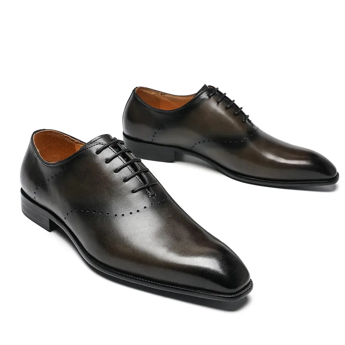 Men's leather oxford shoes