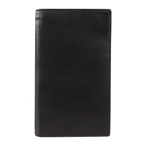 Men's Smooth Nappa Leather Jacket Wallet with RFID Blocking and Window Pocket