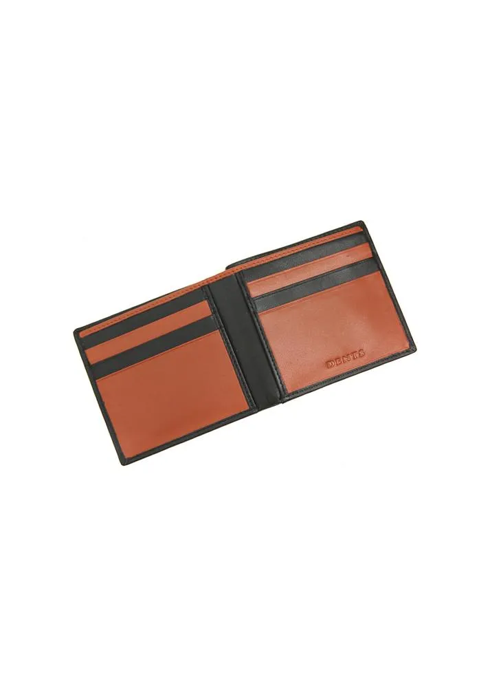 Men's Two-Colour Smooth Nappa Leather Bifold Wallet with RFID Blocking