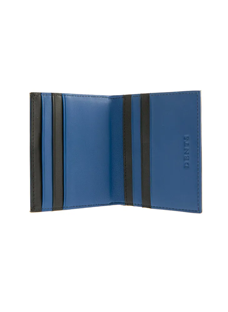 Men's Two-Colour Smooth Nappa Leather Bifold Wallet with RFID Blocking