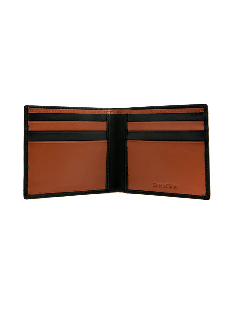 Men's Two-Colour Smooth Nappa Leather Bifold Wallet with RFID Blocking