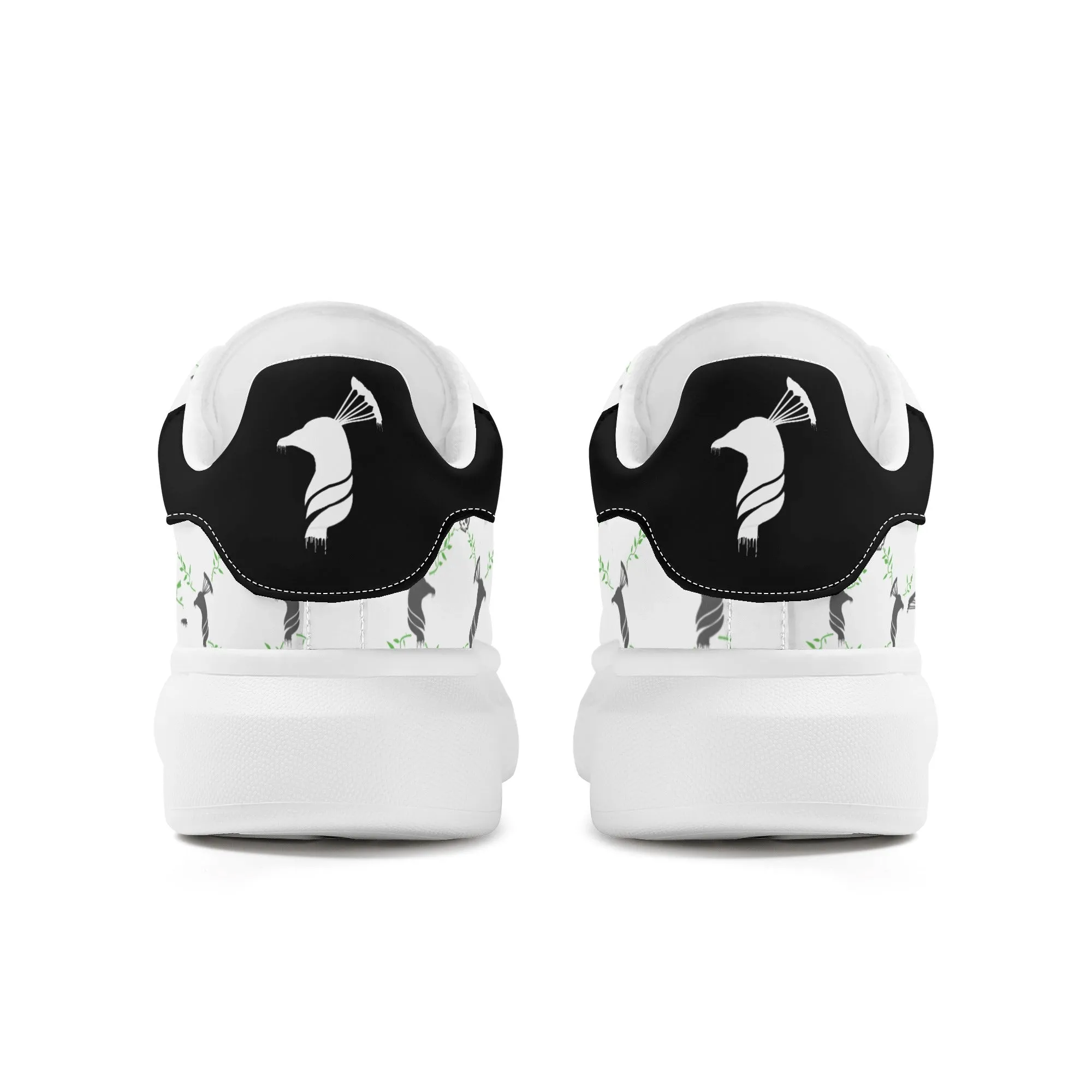 Mens White C&S Low Top Chunky Shoes