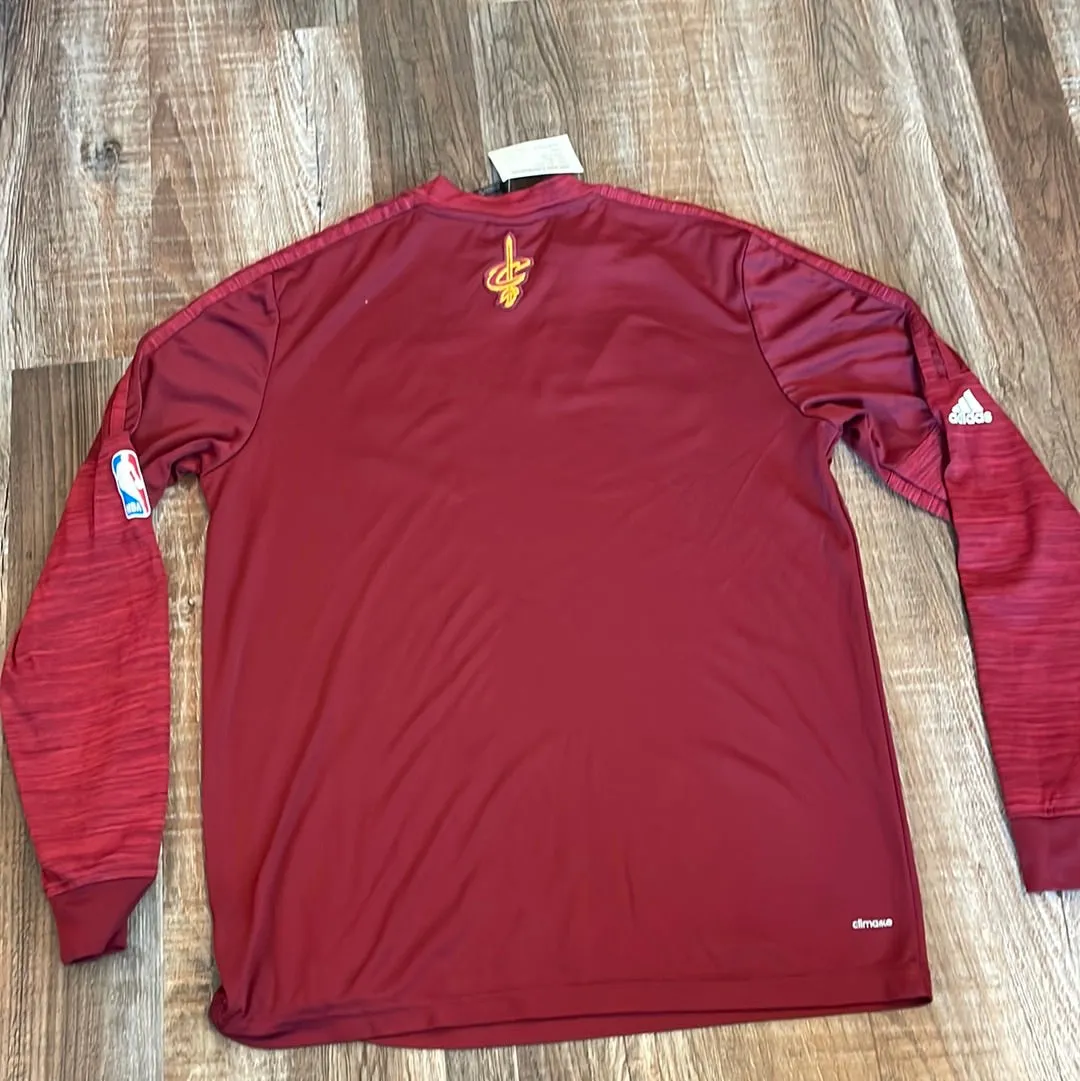 NBA ADIDAS Cleveland Cavaliers long sleeve shirt youth size Xlarge