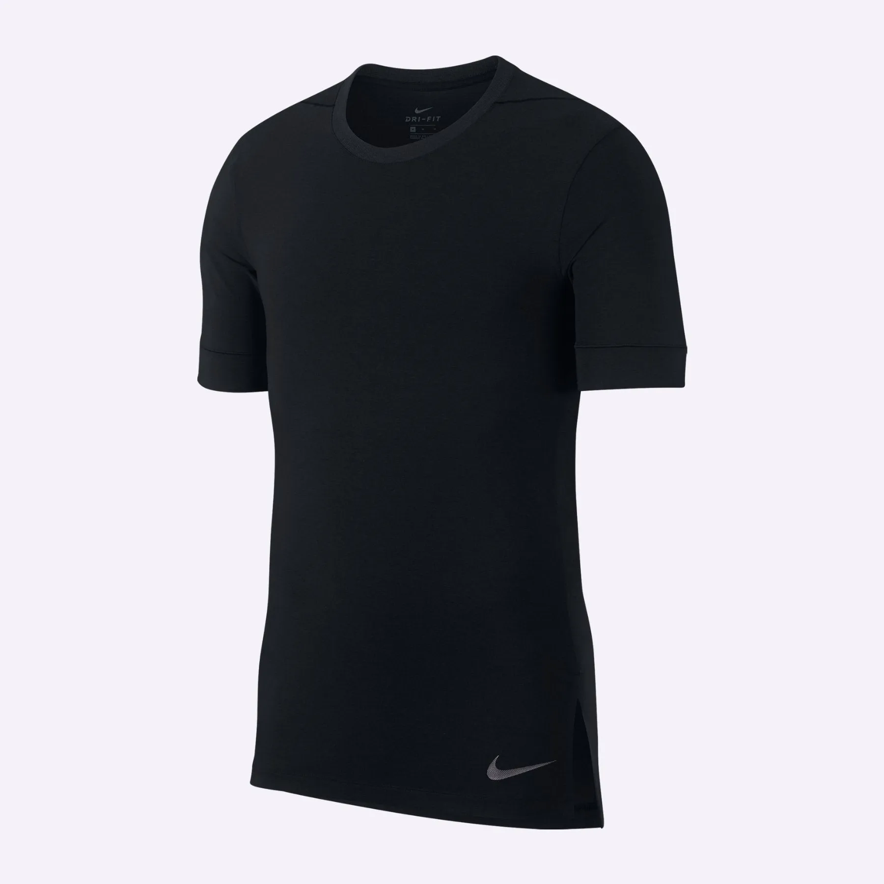 Nike - Dri-FIT Men's Short-Sleeve Training Top - Black/Dark Grey