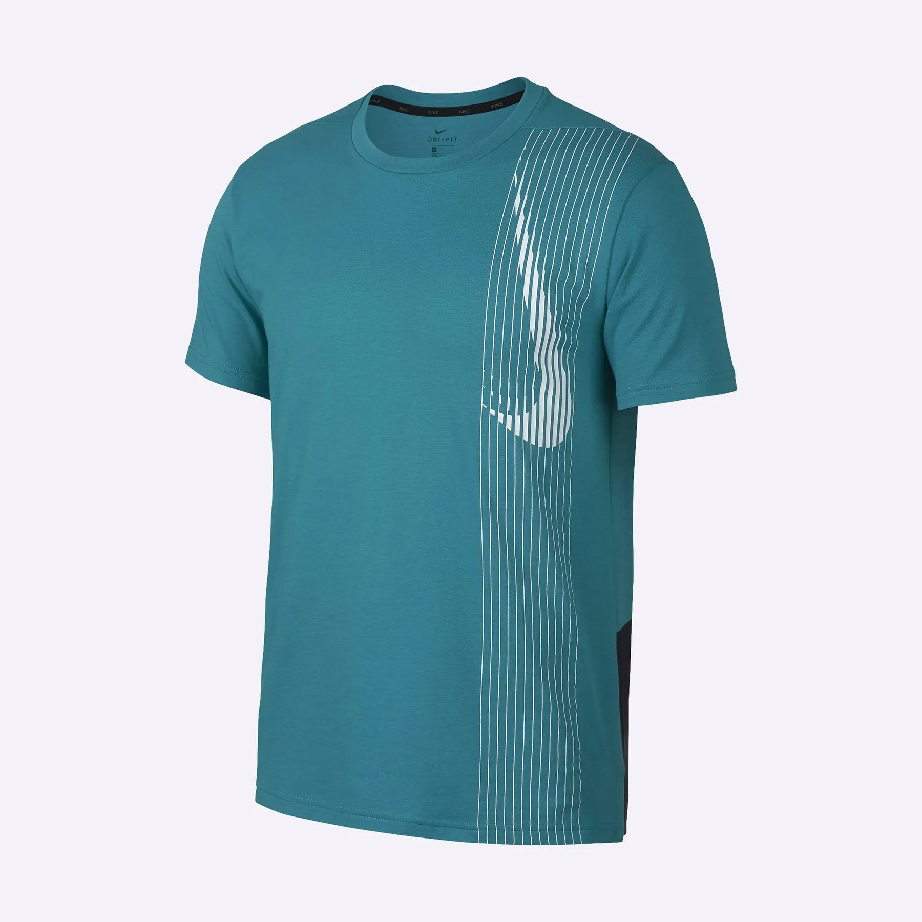 Nike - Dri-FIT Men's Short-Sleeve Training Top - Spirit Teal/Obsidian/White