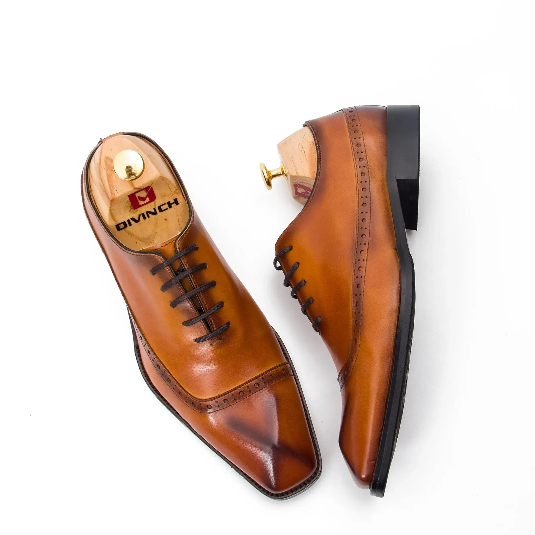 Oxford dress shoes for men